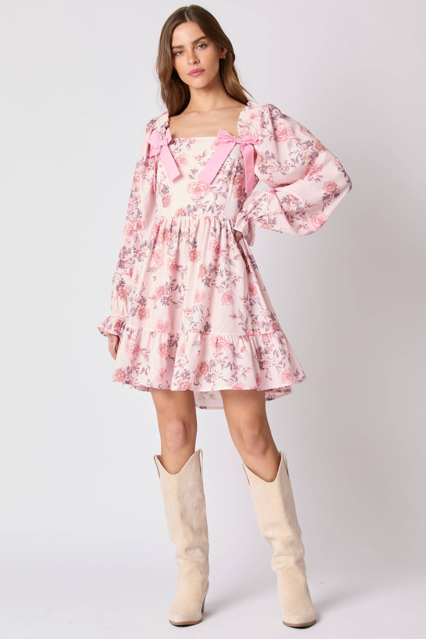 Delilah Floral Bow Dress