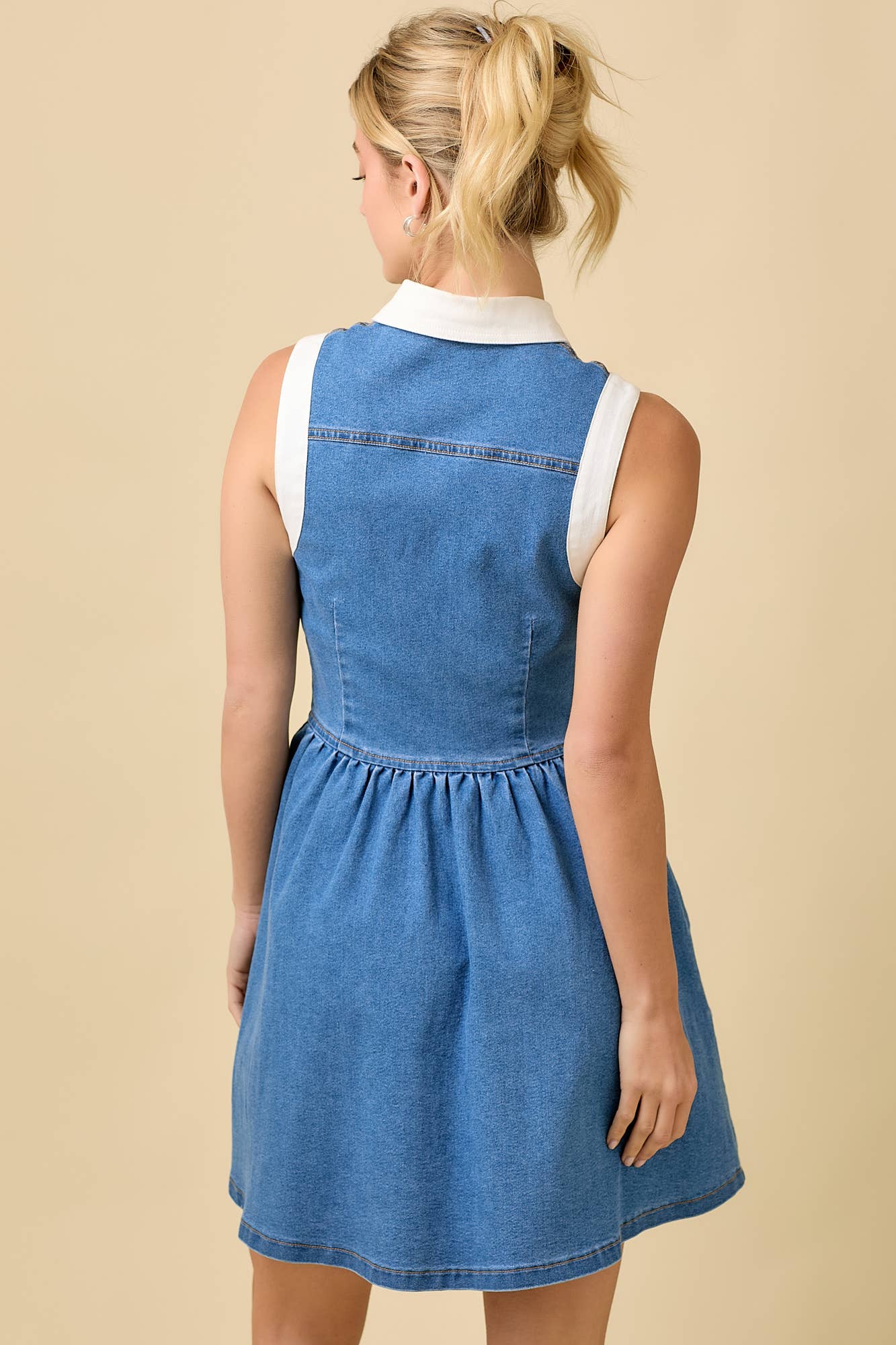 Blair Dress- Denim – Gilded Swan Boutique
