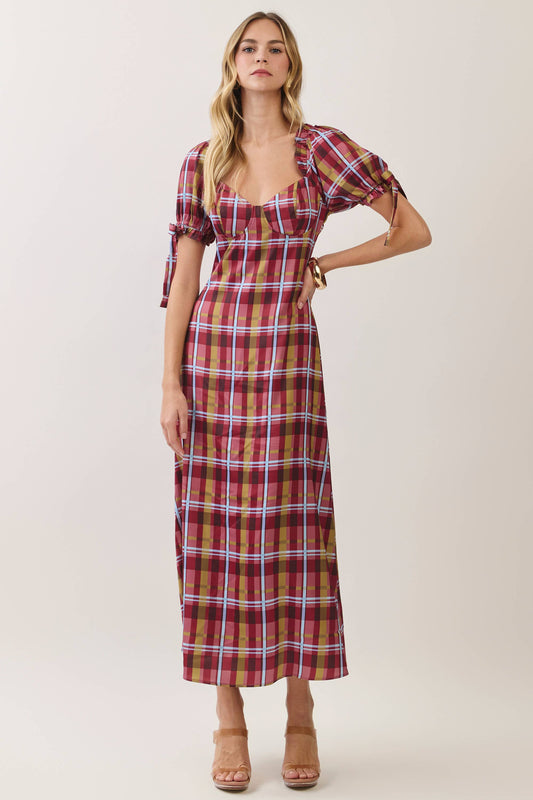Amanda Plaid Dress