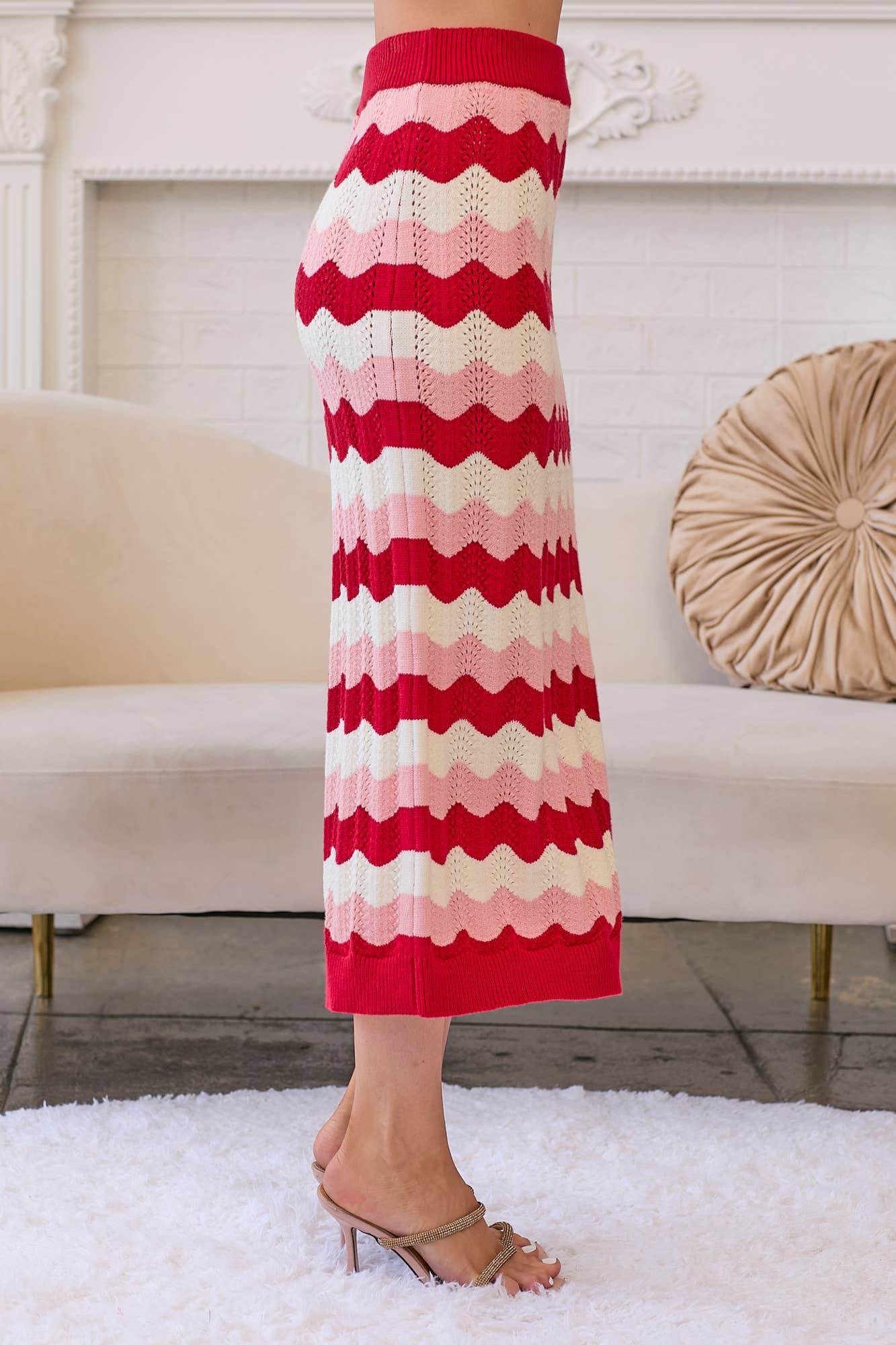 Strawberries and Cream Skirt