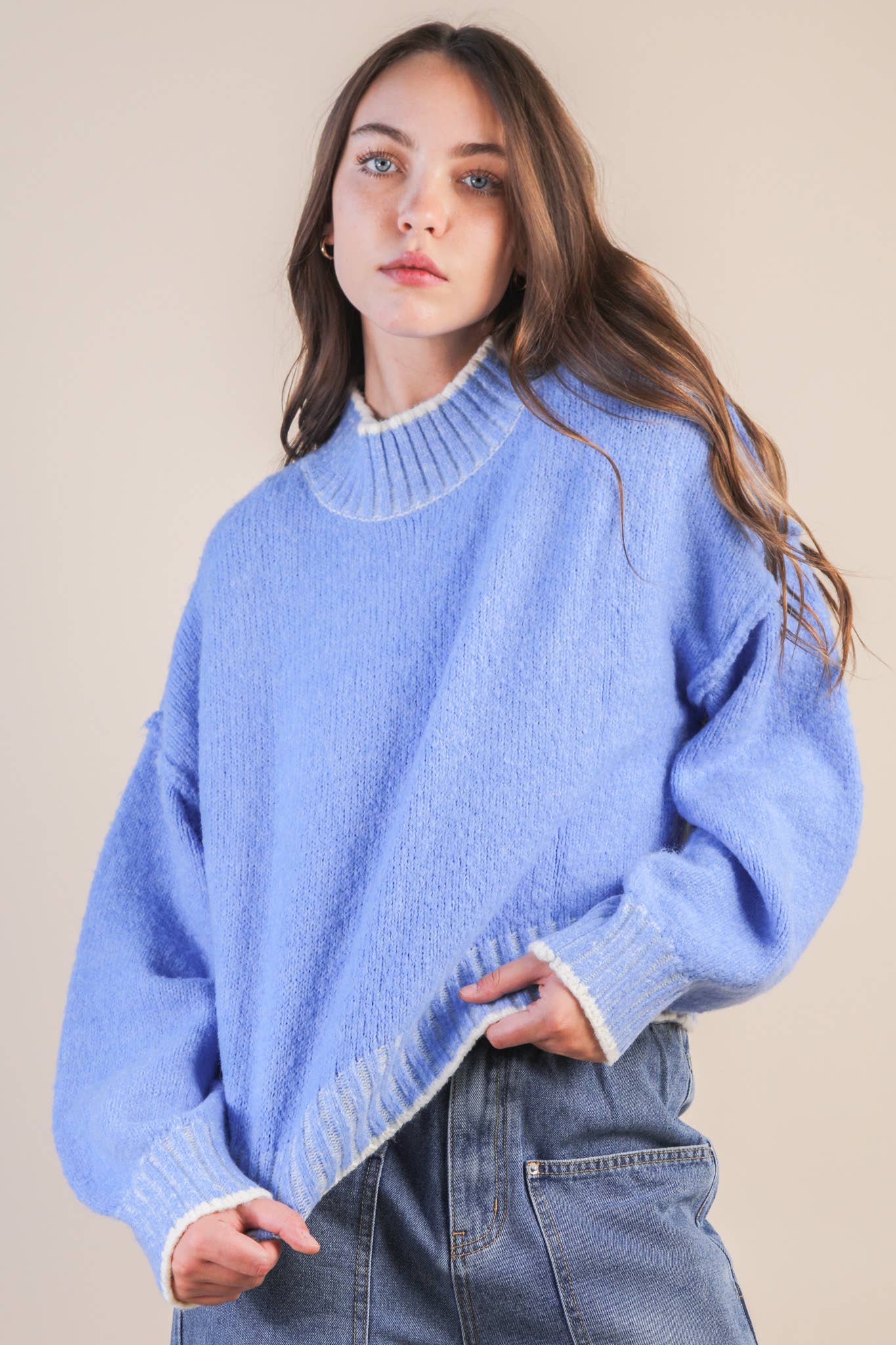 Nanette Sweater- Sky