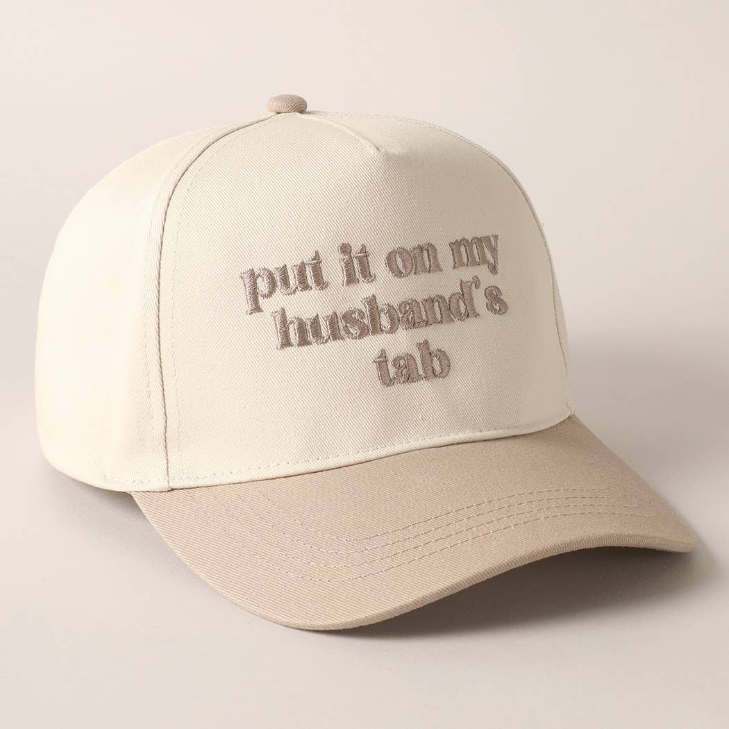 Put it on my Husband’s Tab Hat- Taupe