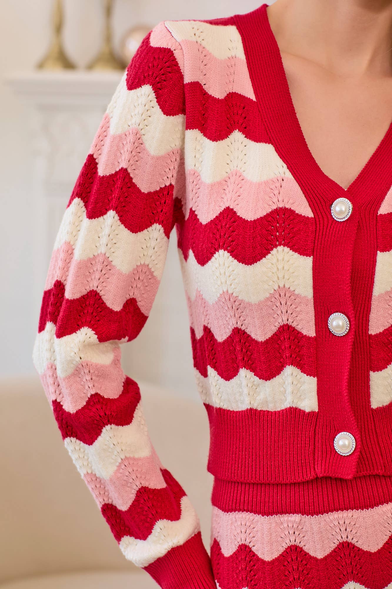 Strawberries and Cream Cardigan