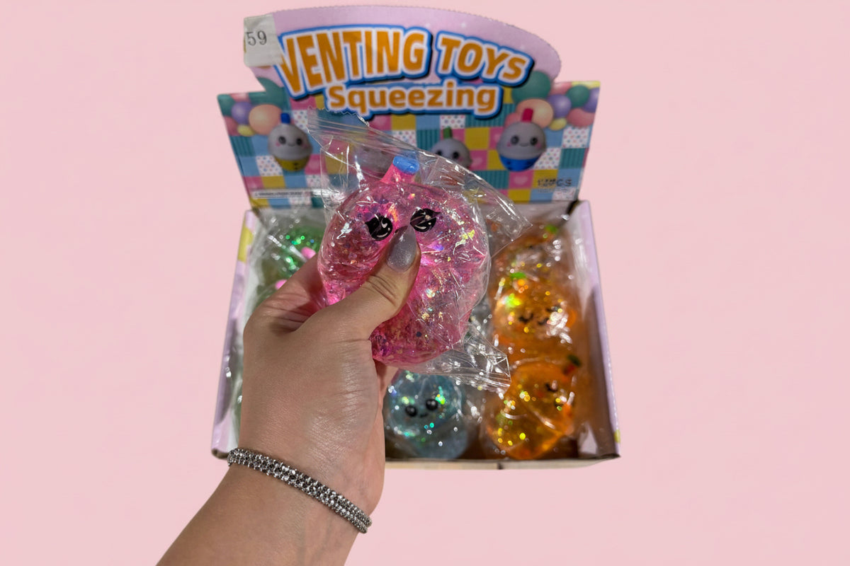 Glitter Bubble Tea Squishy