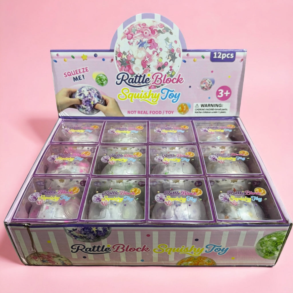Crunchy Snowball w/Charms Squishy