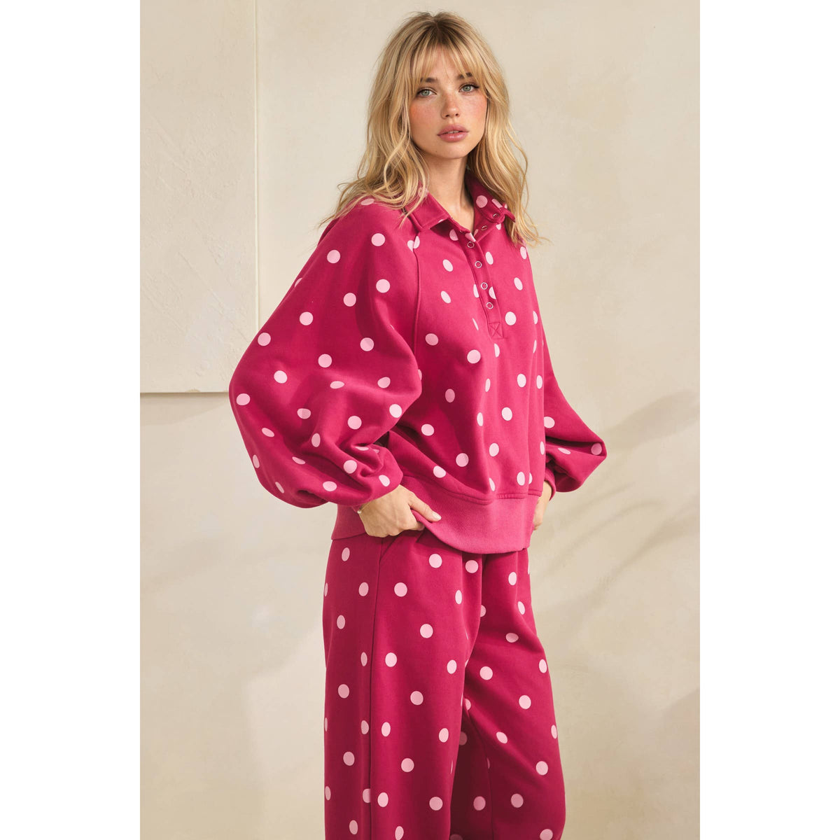 Playful Dot Set- Fuschia/Pink