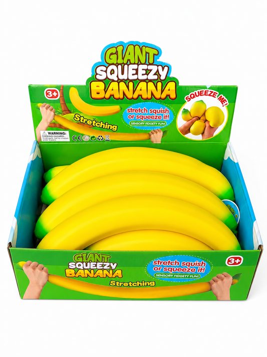 Giant Squeezy Banana Squishy– 15”