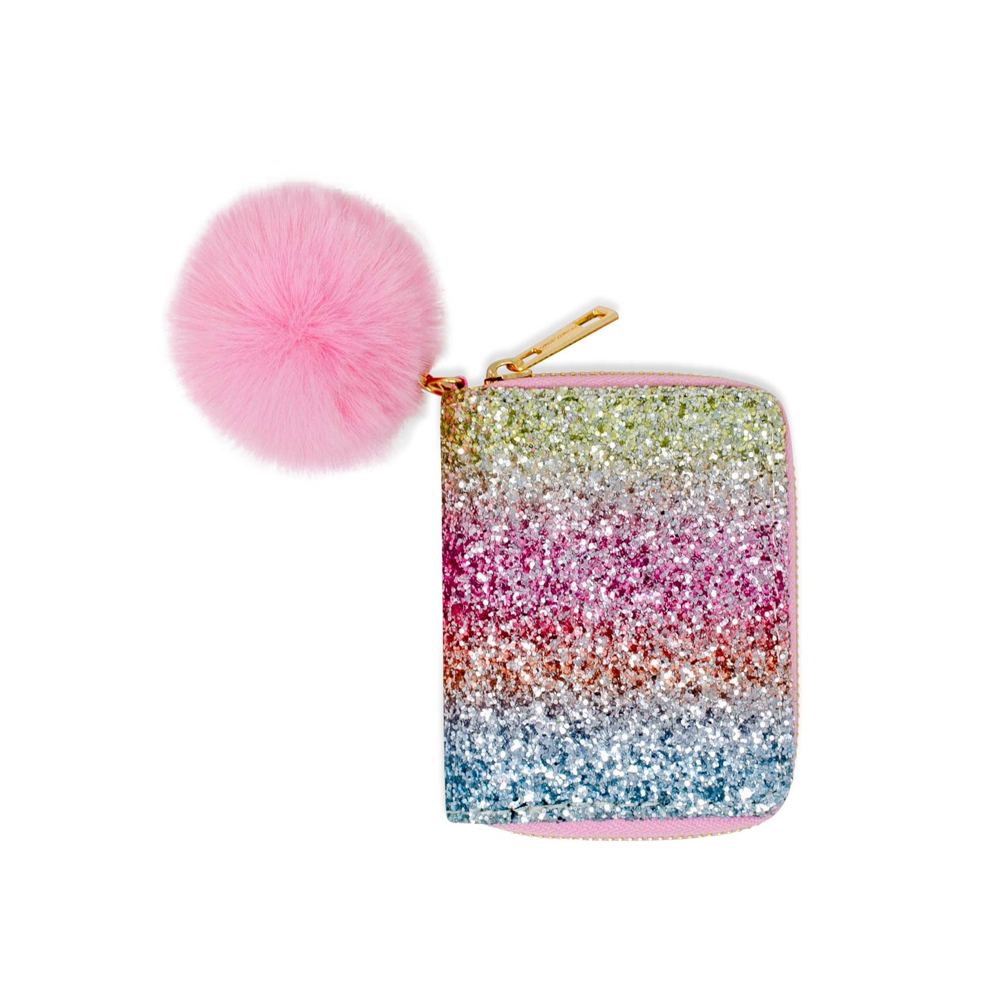 Girls Glitter Rainbow Wallet: Rainbow