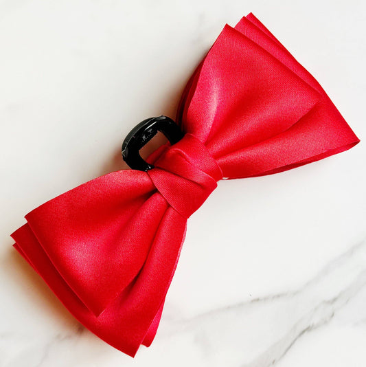 Bow Beauty Hair Claw: Red