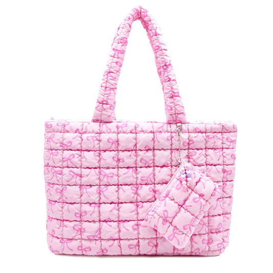 Quilted Scrunchies Large Tote Bag