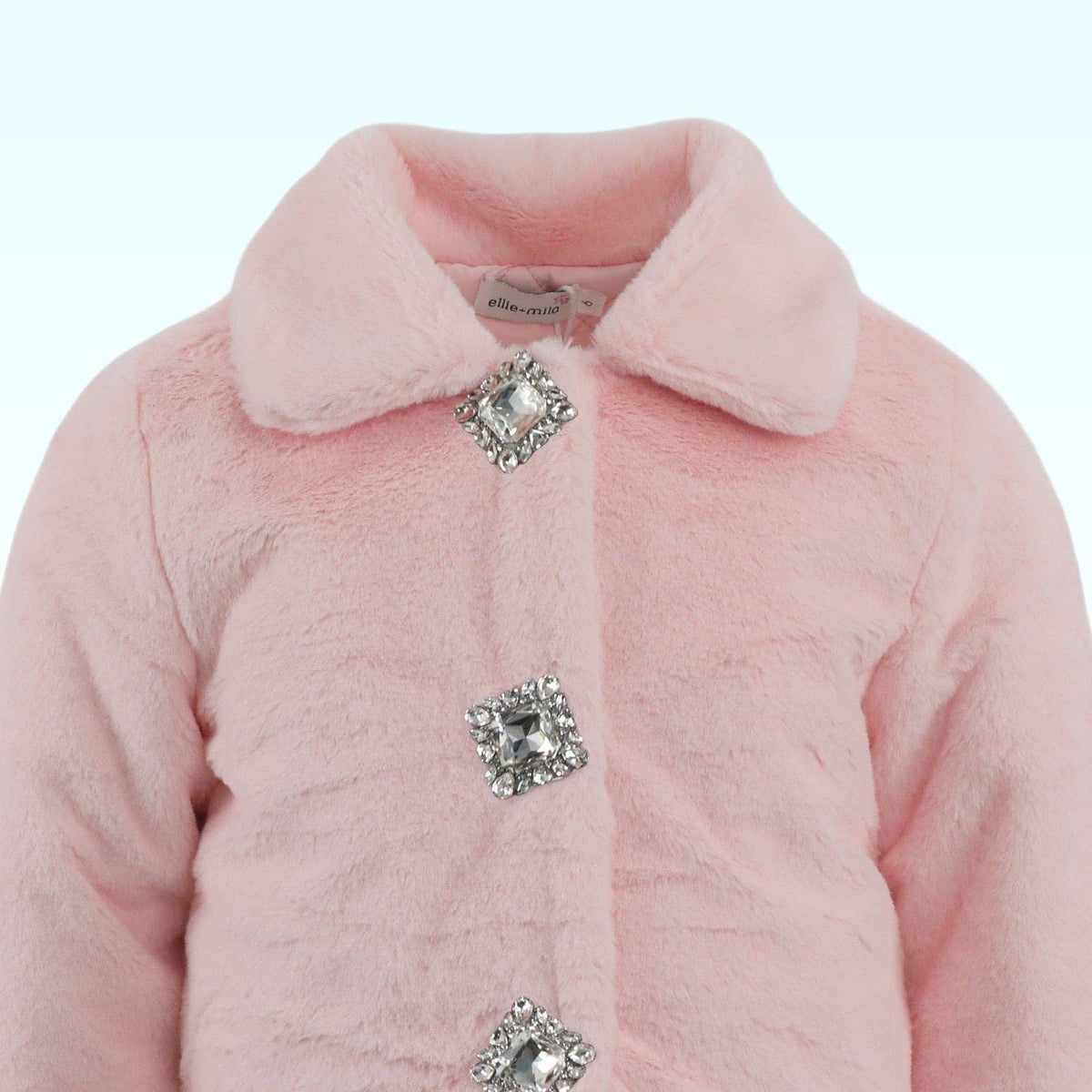 Girls Faux Fur Gem Jacket