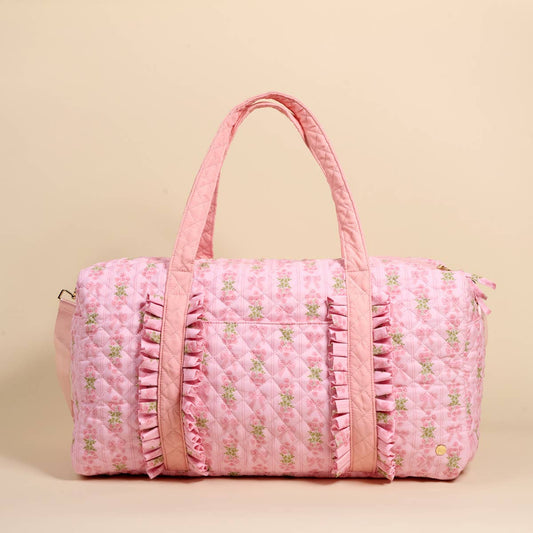 On-the-Go Quilted Weekender Bag–Oh So Fancy Pink