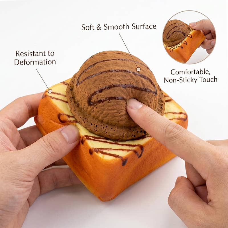 Sweet Scented Slow-Rise Ice Cream Toast Squishy