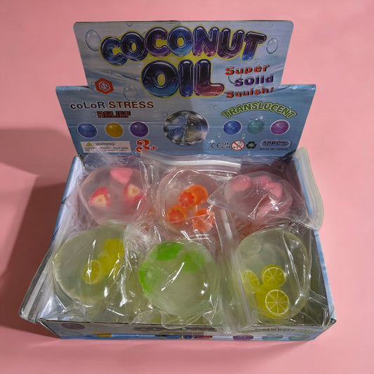 Coconut Oil Vaseline Mixed Fruit Ball Squishy