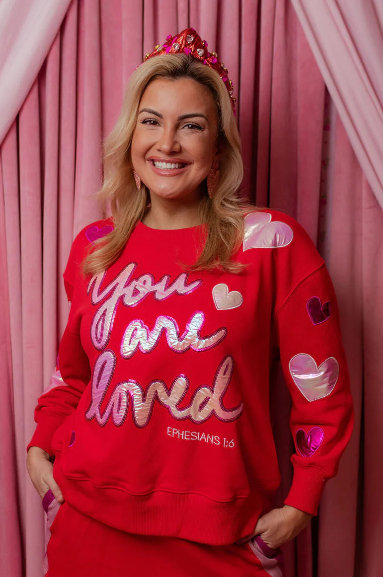 BC- You Are Loved Red Sweatshirt *PRE-ORDER*