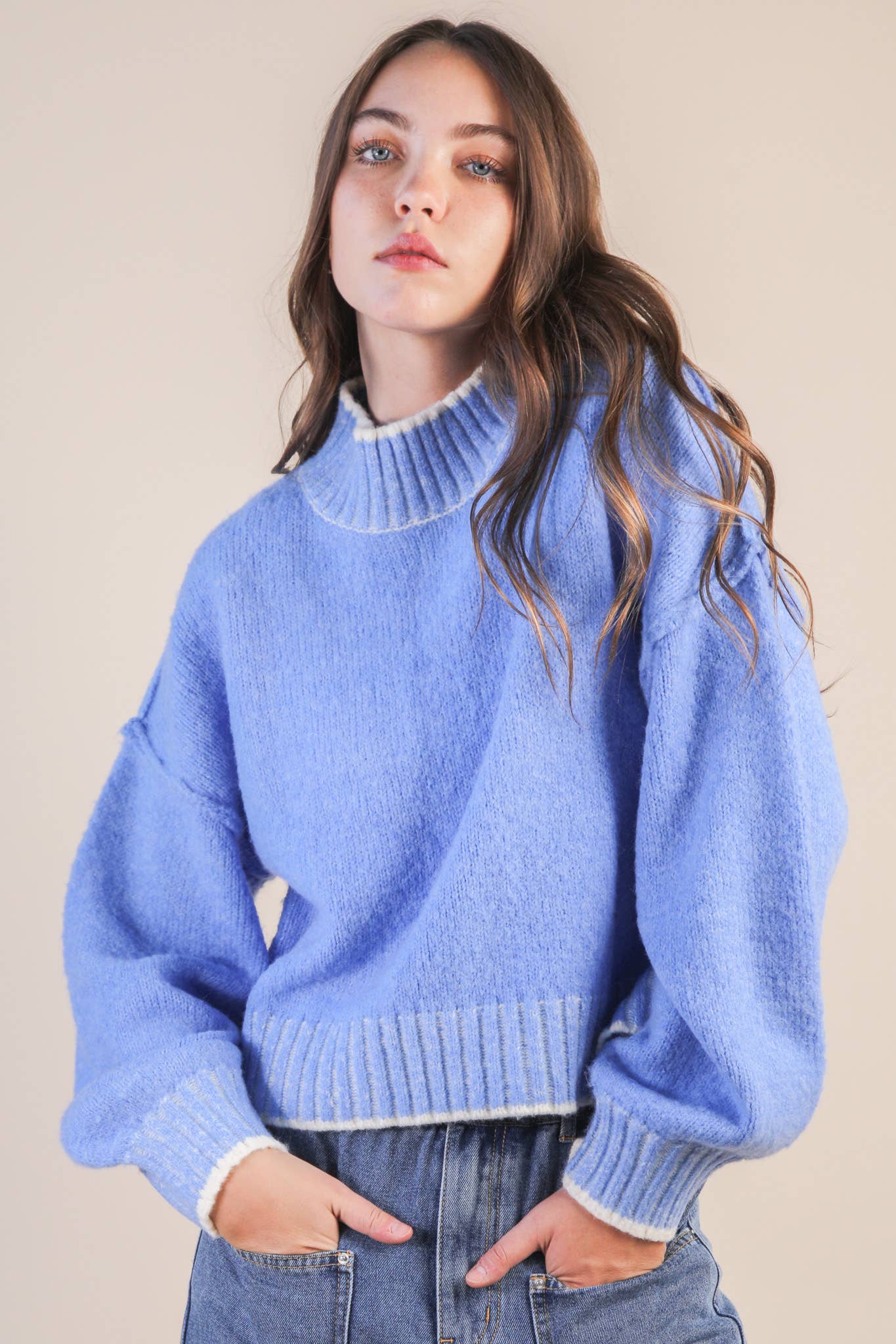 Nanette Sweater- Sky