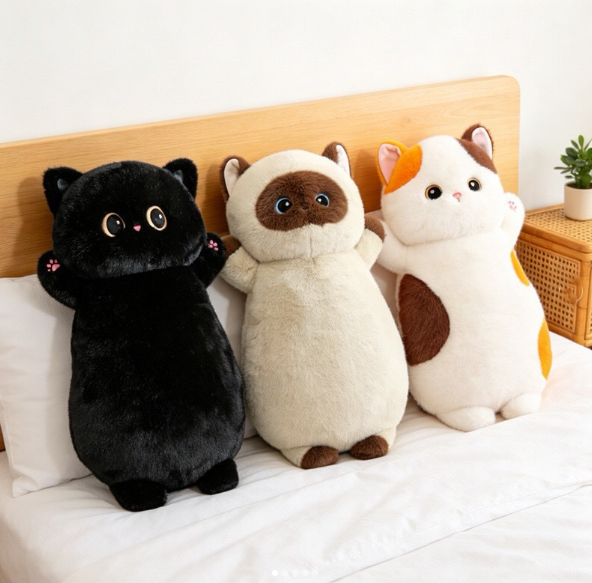 27.6 inch Cat Plush Pillow