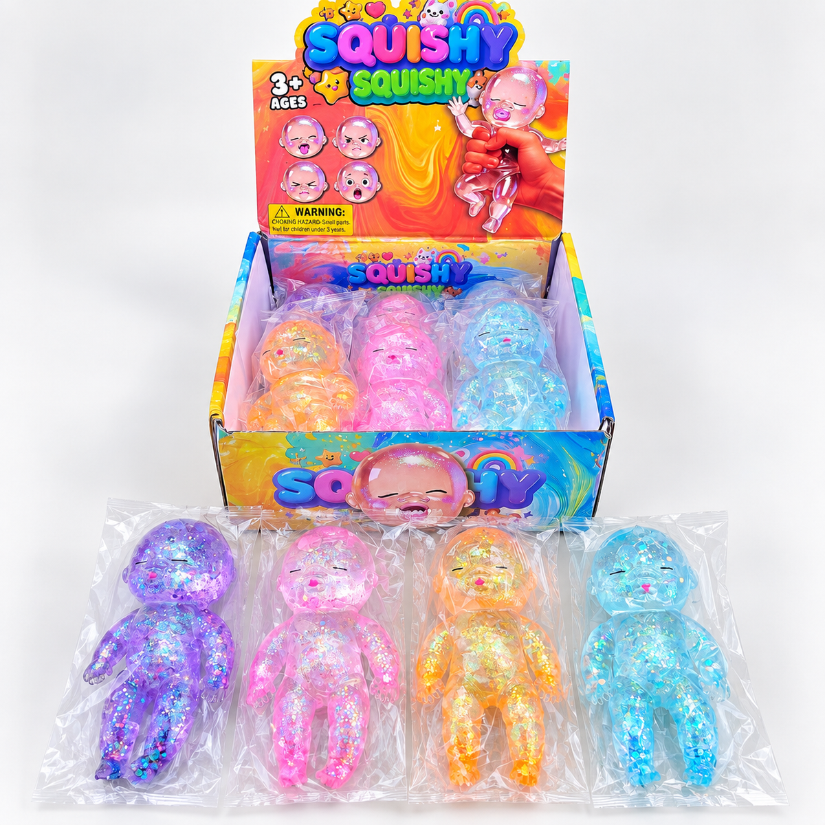 Large Maltose Glitter Natasha Baby Squishy Fidget Toy