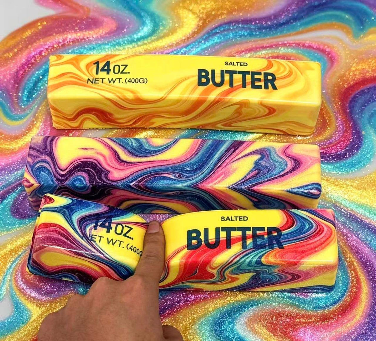 Jumbo Tie Dye Butter Squishy
