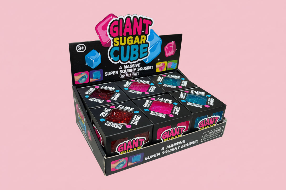 Jumbo Sugar Squeeze Glitter Cube
