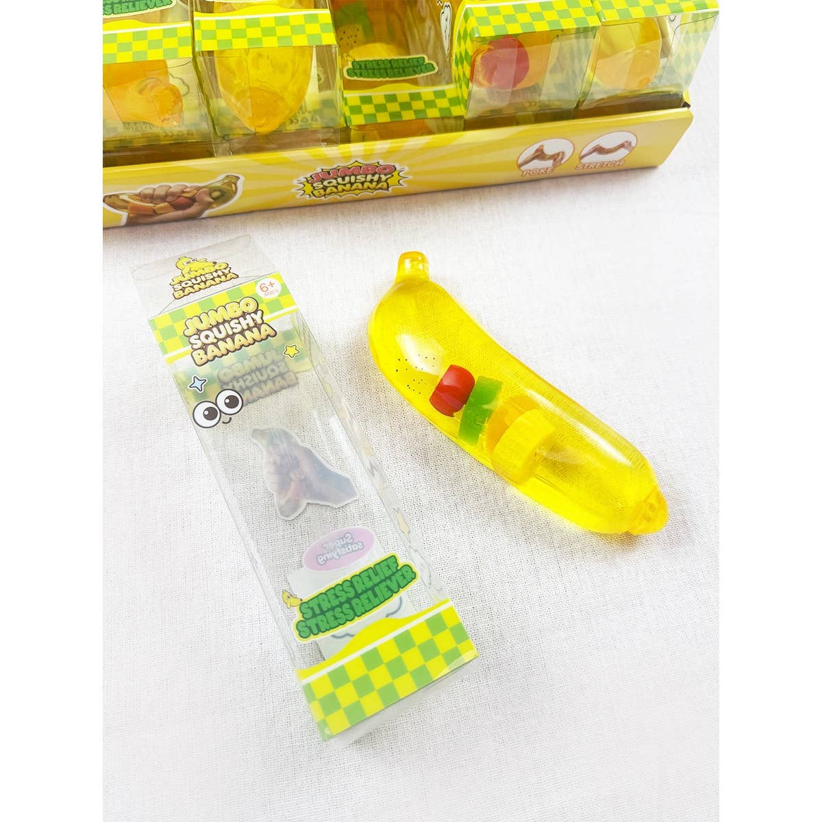 Clear Banana Slow Rising Squishy