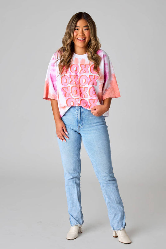 XOXO Tie Dye Graphic Tee