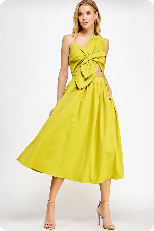 My Fair Lady Dress- Chartreuse