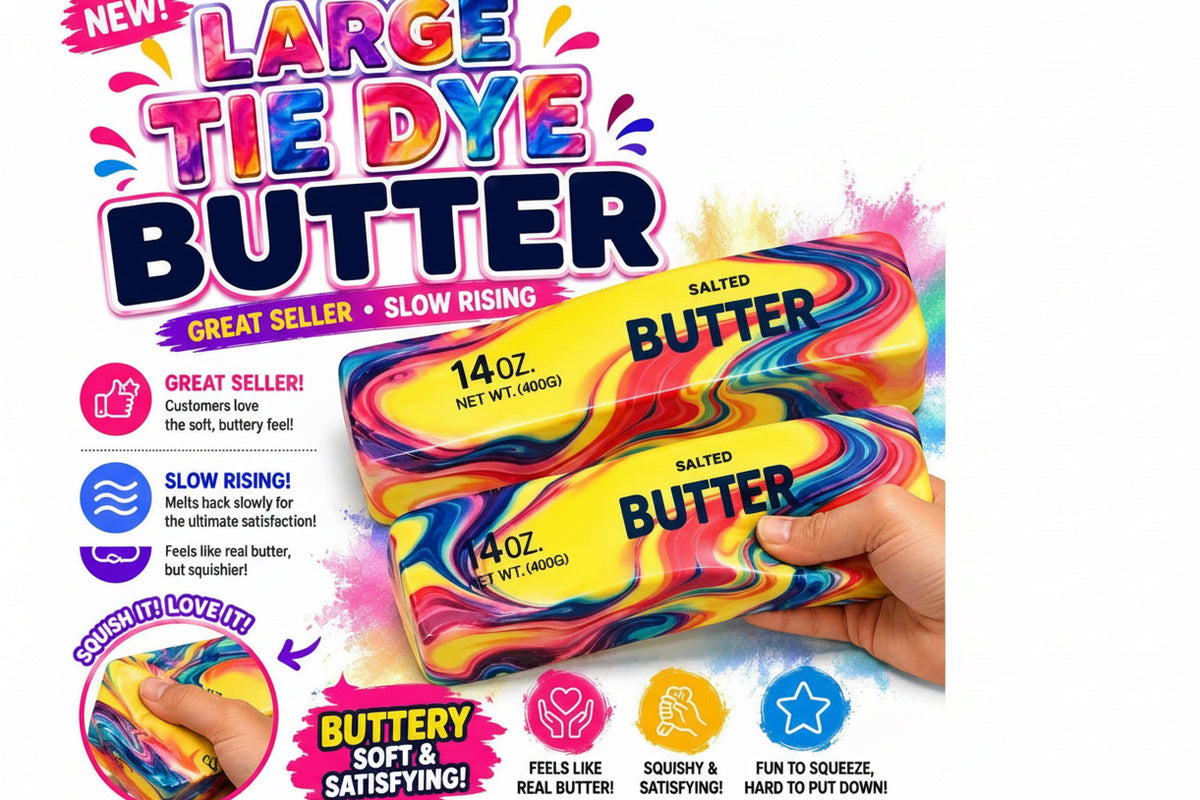 Jumbo Tie Dye Butter Squishy