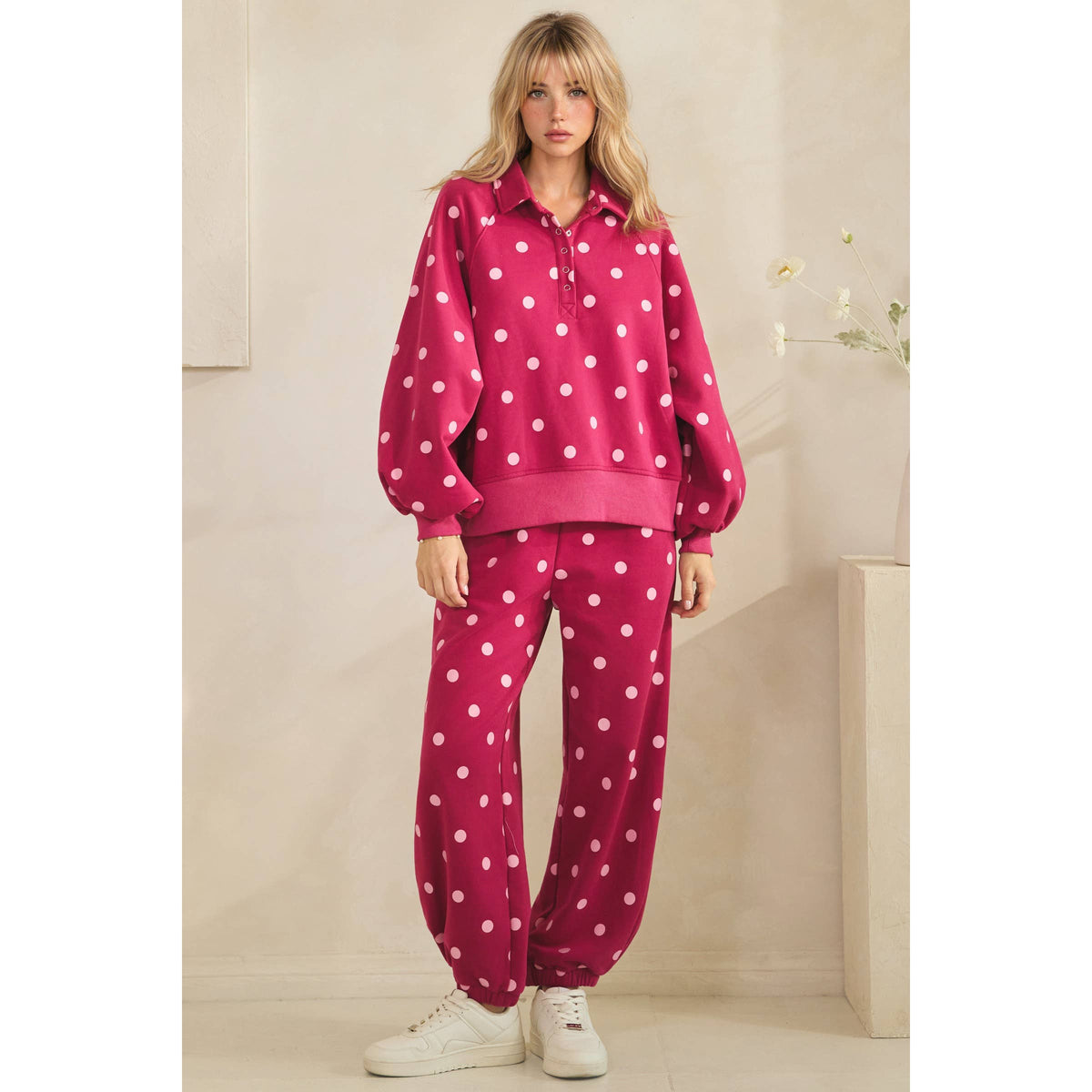 Playful Dot Set- Fuschia/Pink