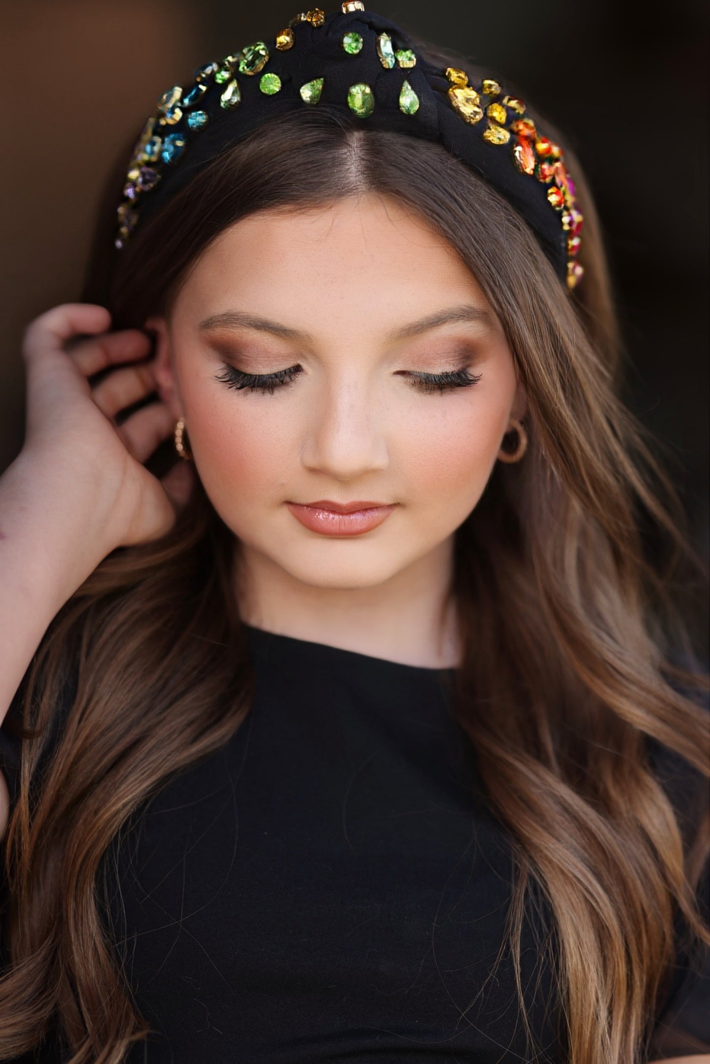 BC- Rainbow Gradient Headband Black
