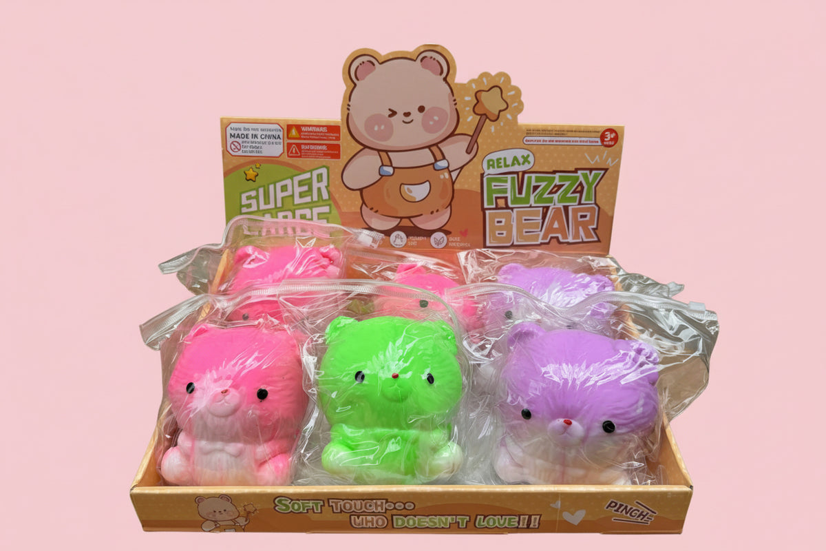 Jumbo Fuzzy Bear Squishy
