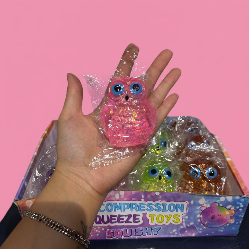Sugar Glitter Owl Squishy
