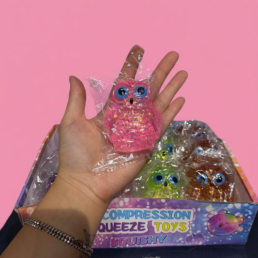 Sugar Glitter Owl Squishy