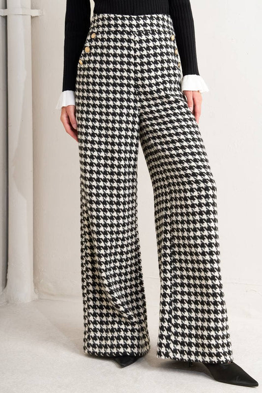 Clarissa Houndstooth Trouser