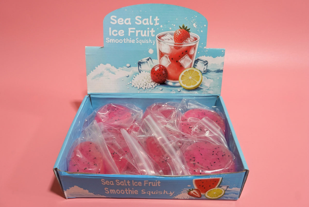 Dragon Fruit Icy Slush Ball Squishy
