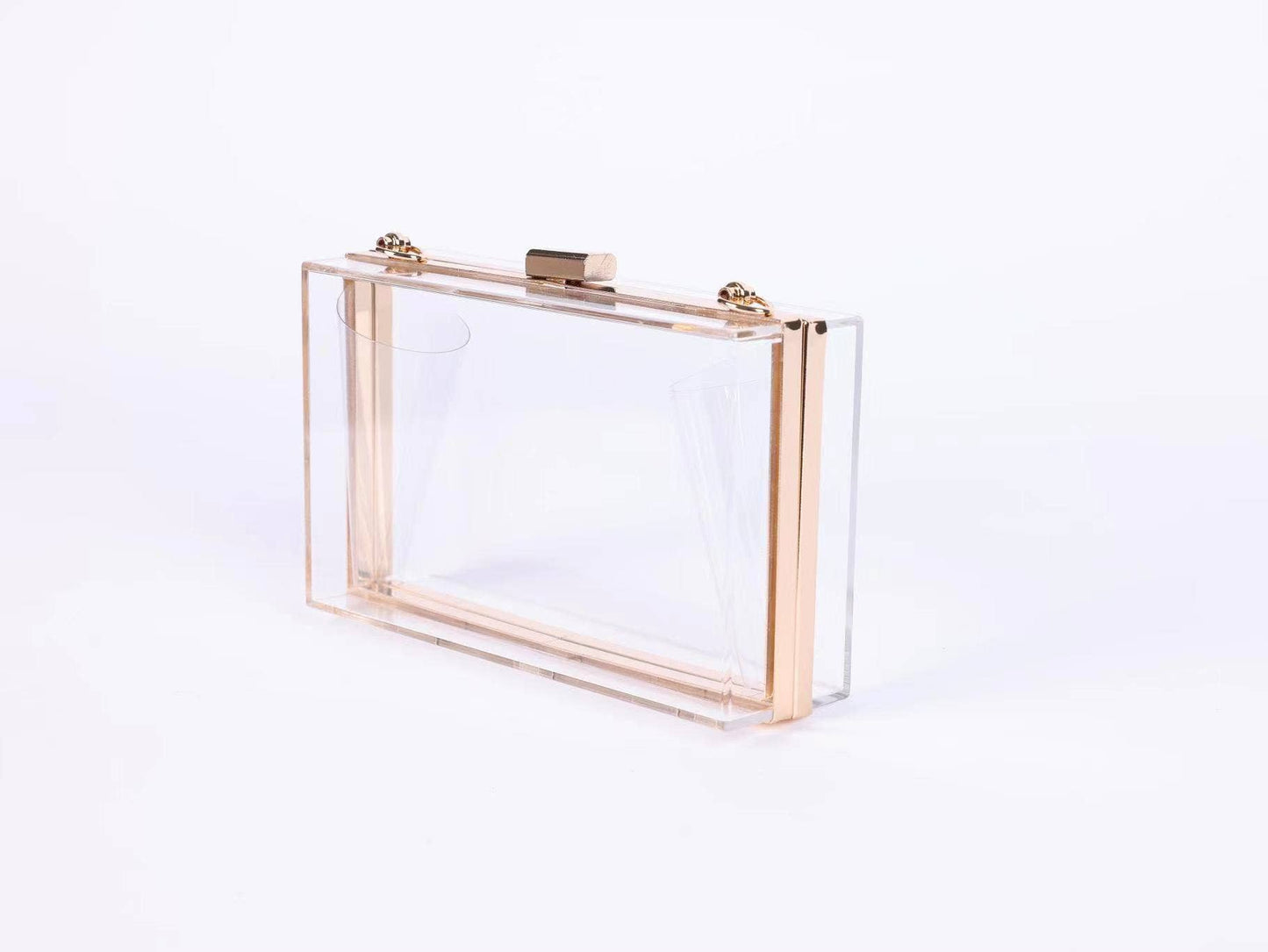 Clear Acrylic Clutch Crossbody Bag