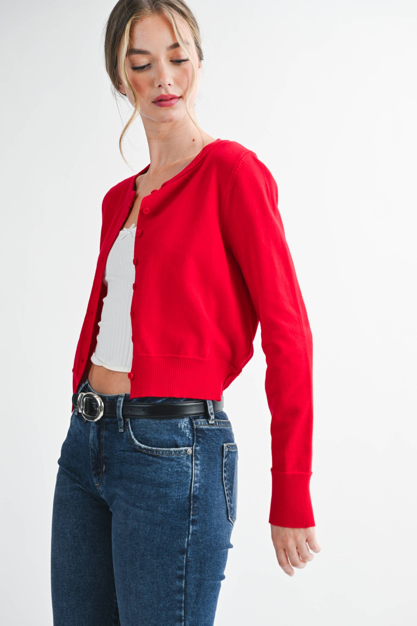 Cherry Button Up Cardigan
