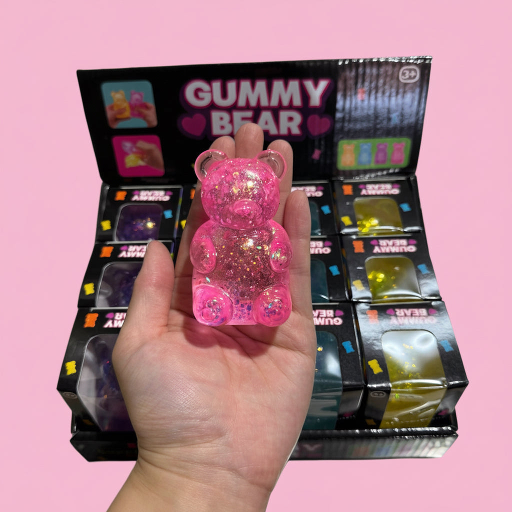 Glitter Gummy Bear Squishy