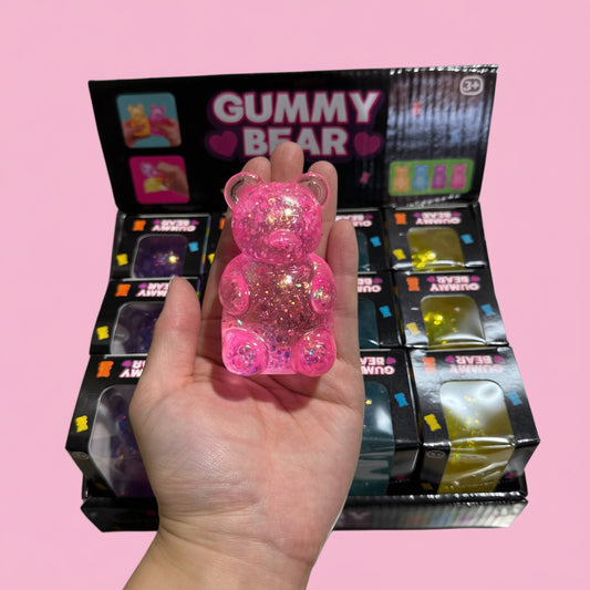 Glitter Gummy Bear Squishy