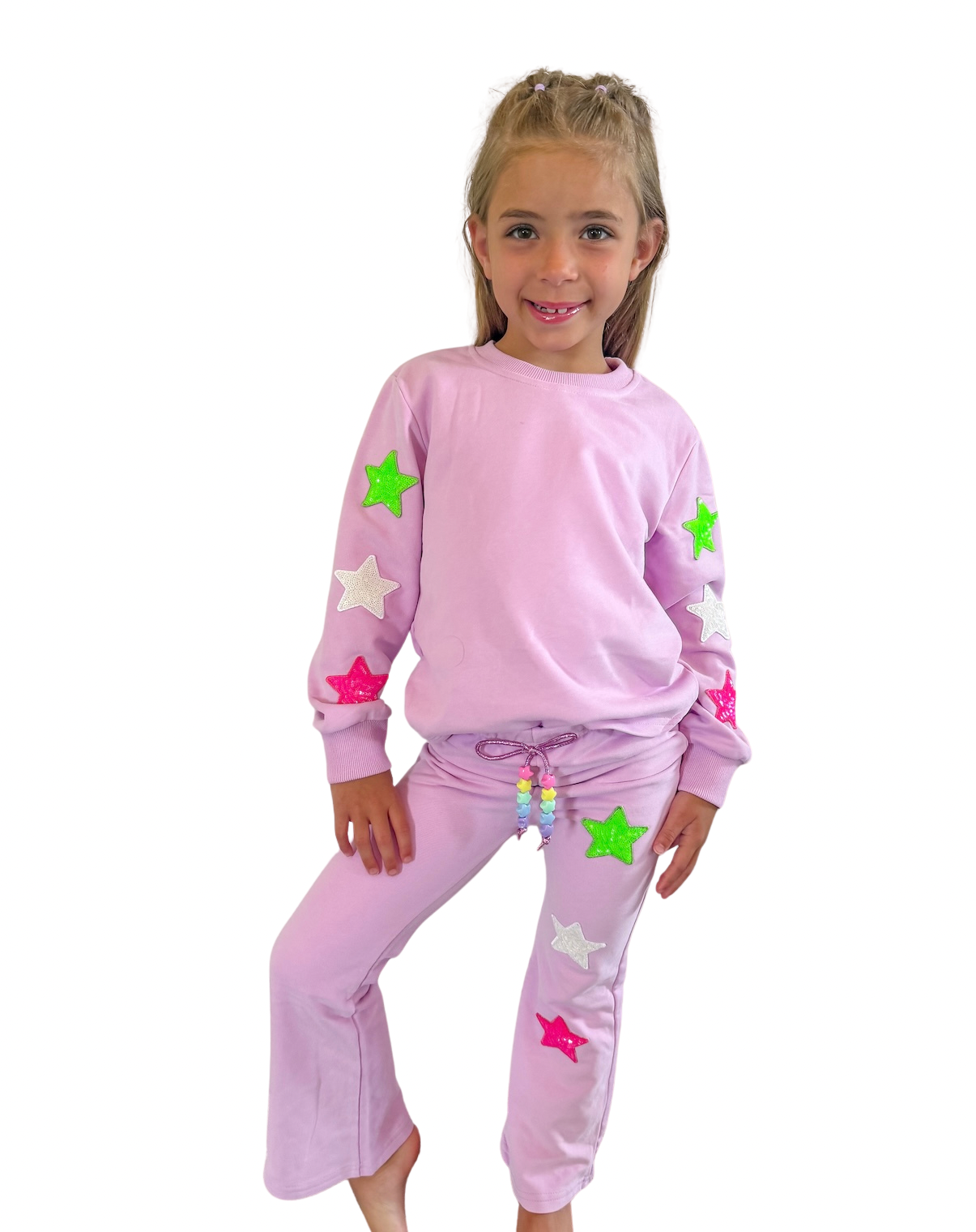 Girls Star Sweat Set
