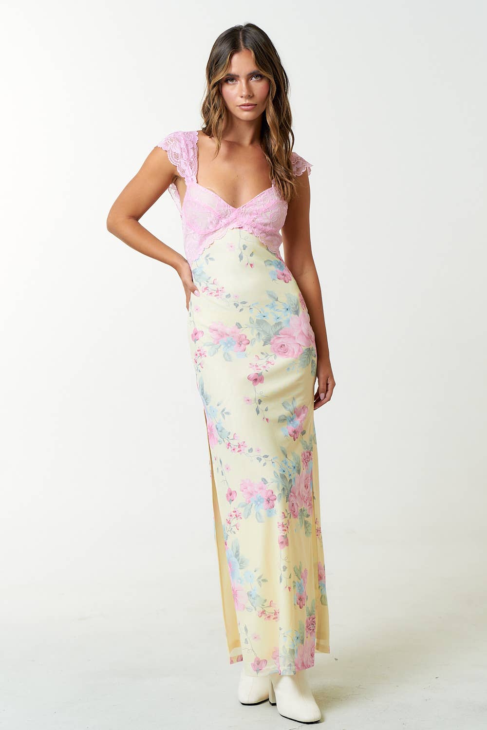 Bella Floral Maxi- Buttercup