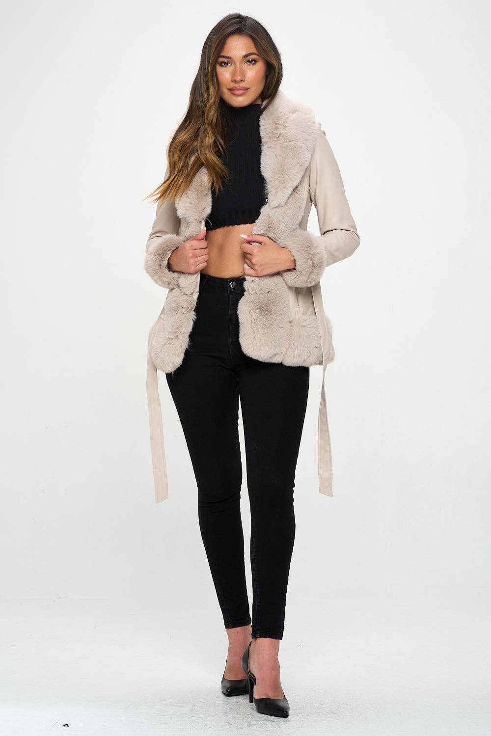 Chateau Plush Belted Jacket