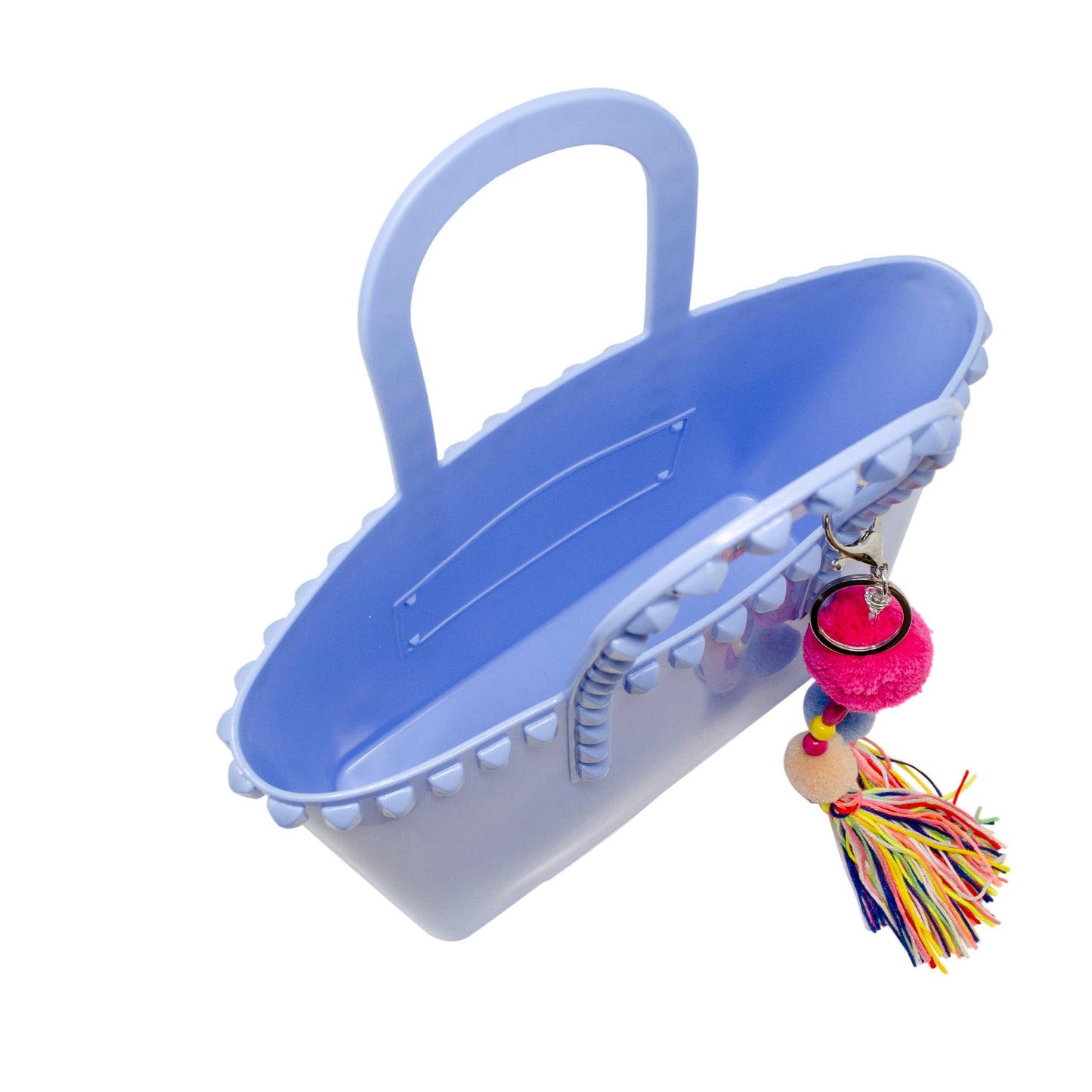 Girls Tiny Jelly Tote Bag: Baby Blue