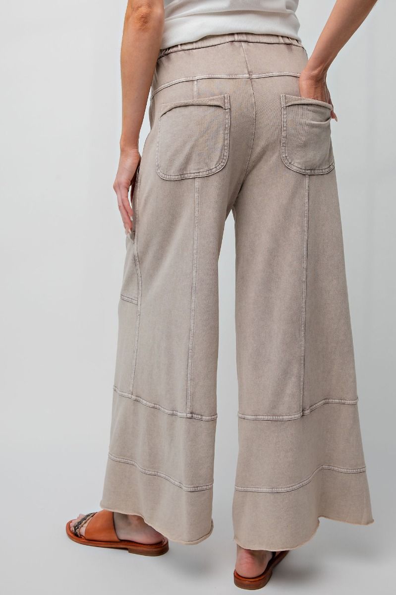 Francie French Terry Pants- Mushroom