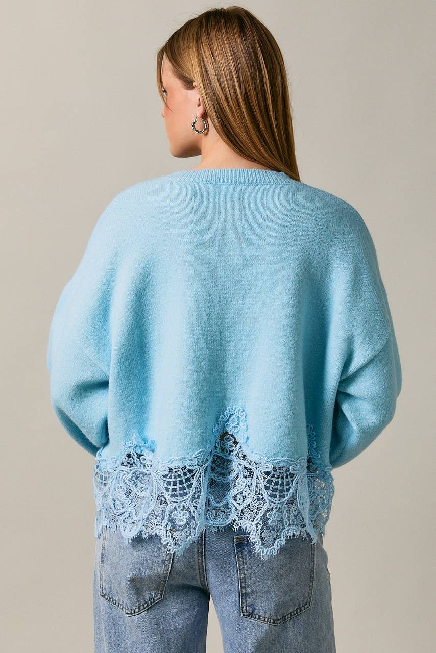 Harley Lace Knit Sweater Cardigan