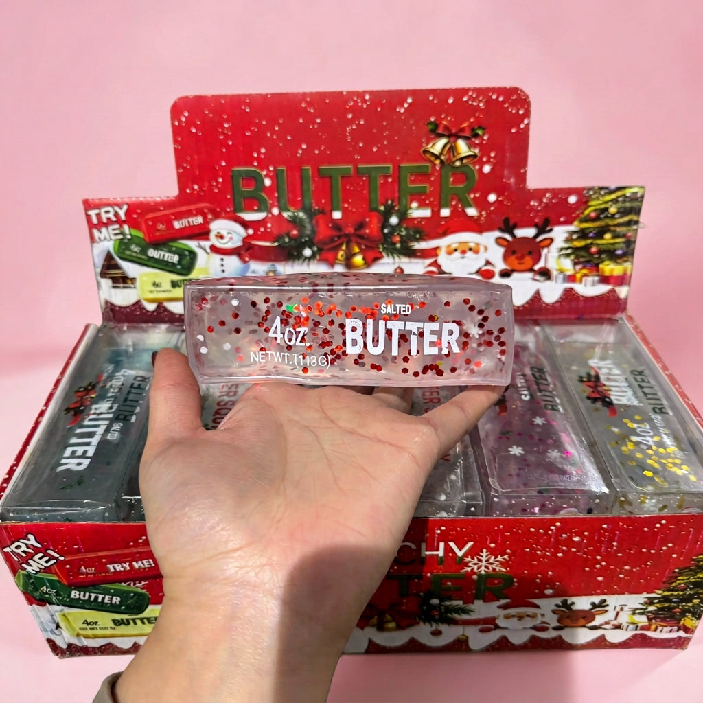 Coconut Oil Christmas Glitter Butter Squishy