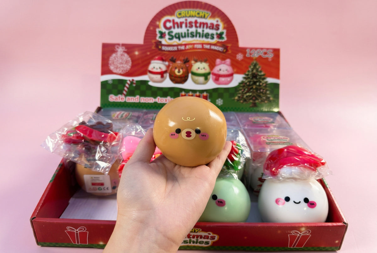 Crunchy Christmas Cartoon Ball w/Accessories