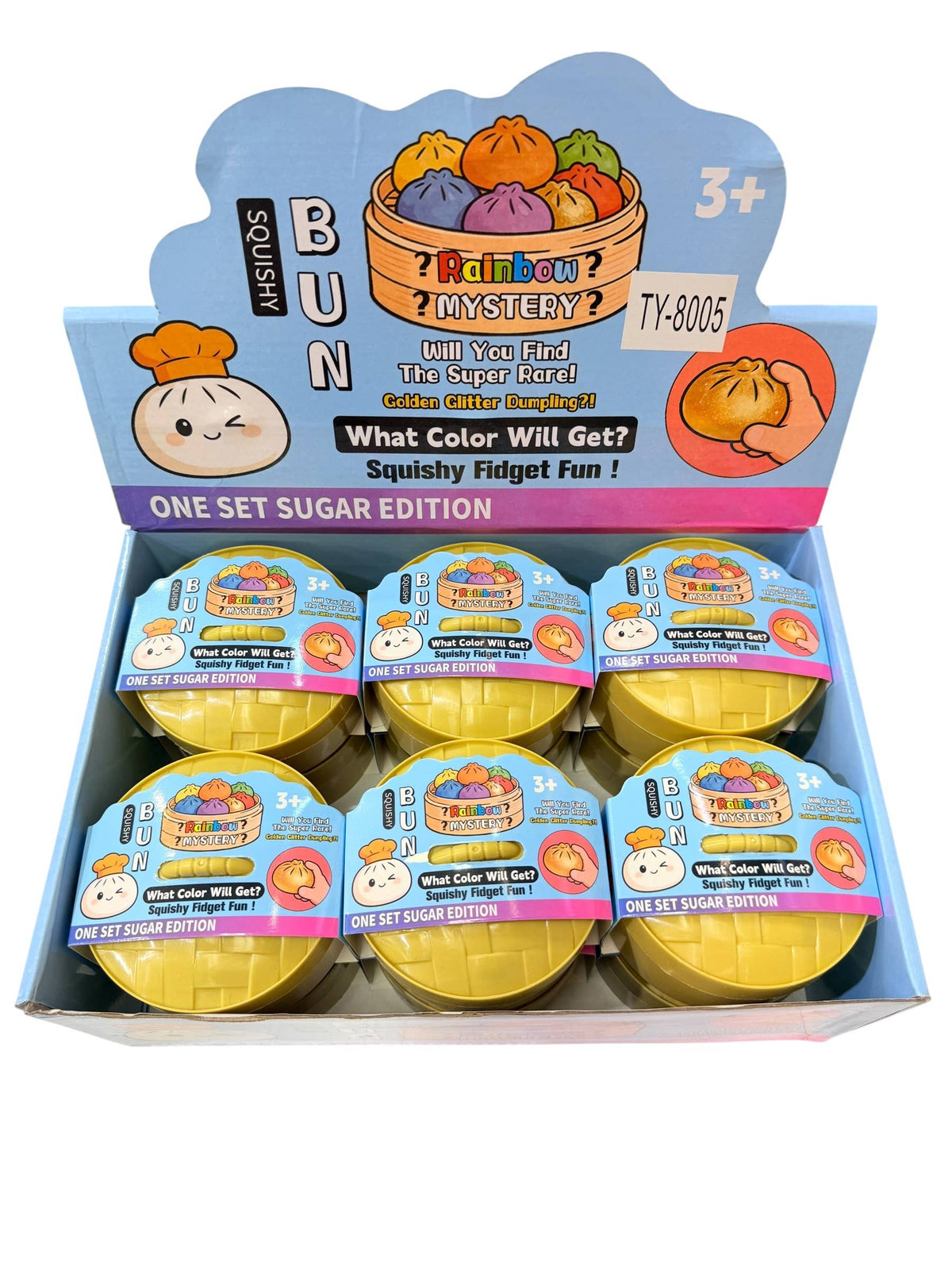 Mini Baby Glitter Rainbow Mystery Dumpling Squishy