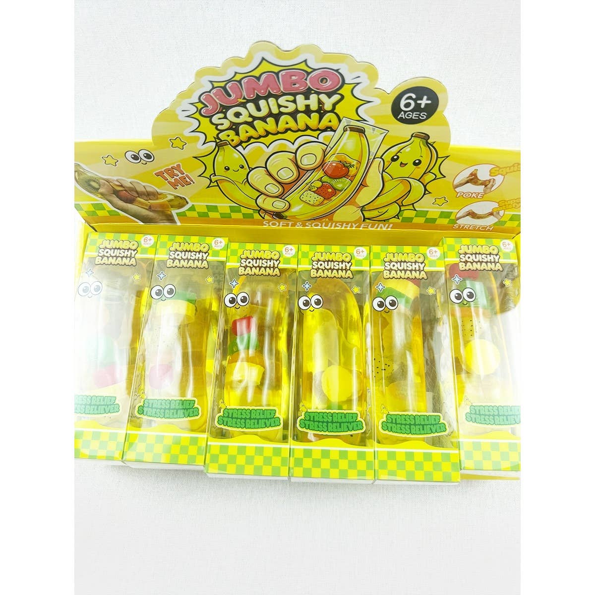 Clear Banana Slow Rising Squishy