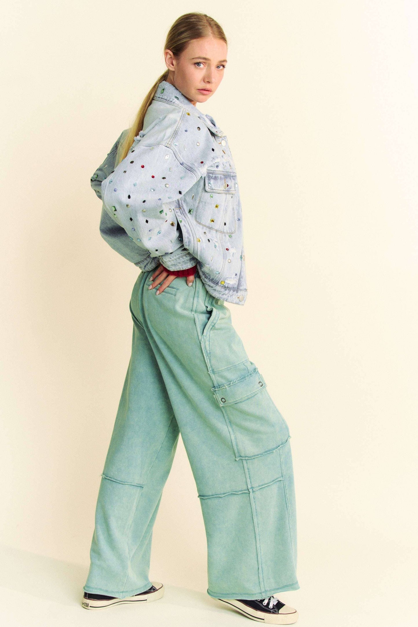 Erin Rhinestone Denim Jacket